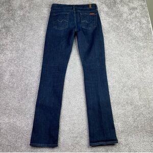 7 For All Mankind Kimmie Jeans Women’s 26 Blue Straight Low Rise Dark Denim